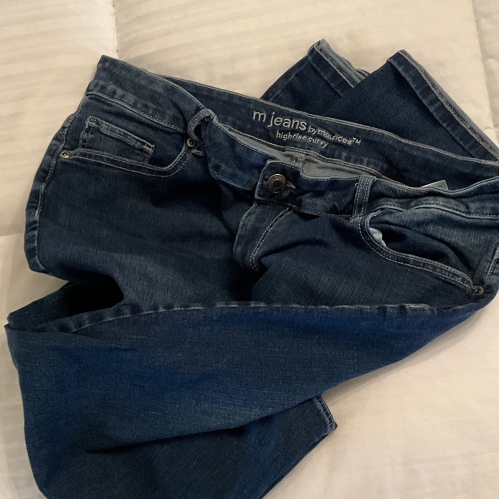 Maurices Dark Blue Straight Leg Jeans